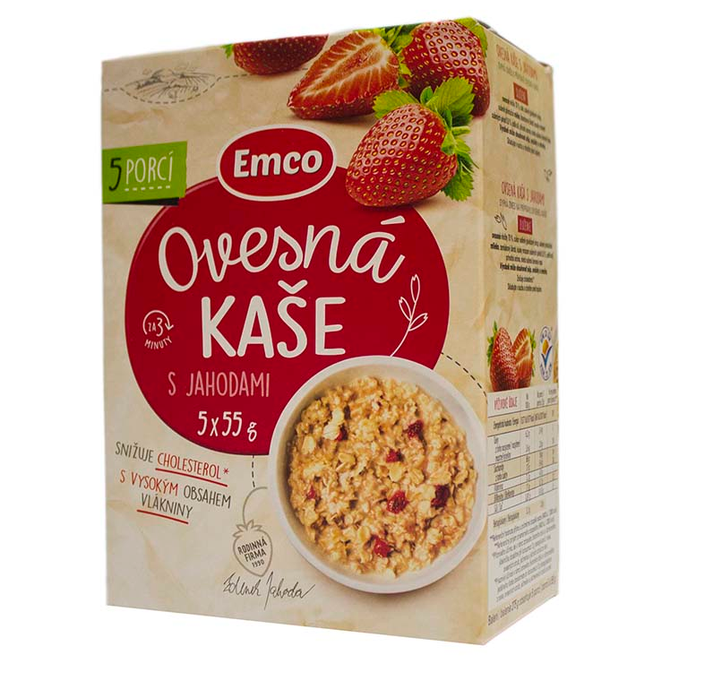 Expres - instantná ovsená kaša jahodová 5x55g, Emco. / 1ks