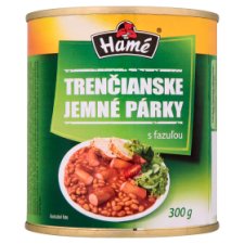 Trenčianske párky s fazuľou 300g, Hamé. / 1ks