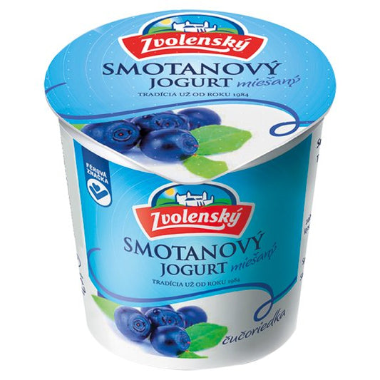 Zvolenský Smotanový jogurt čučoriedka 320g. / 1ks