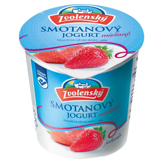 Zvolenský Smotanový jogurt jahoda 320g. / 1ks